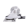 1.5 inch brake PU office chair caster wheels